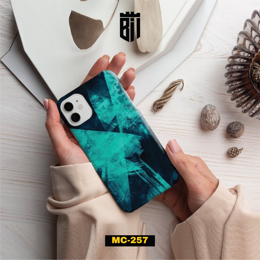 MC257 Blue Abstract Design Mobile Case - BREACHIT