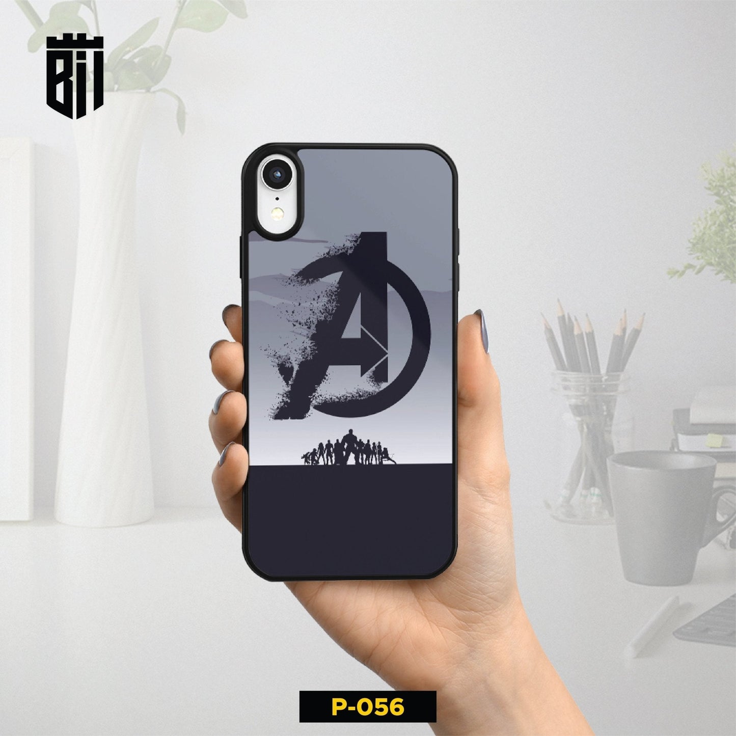 P056 Avengers Gloss Plate Mobile Case - BREACHIT