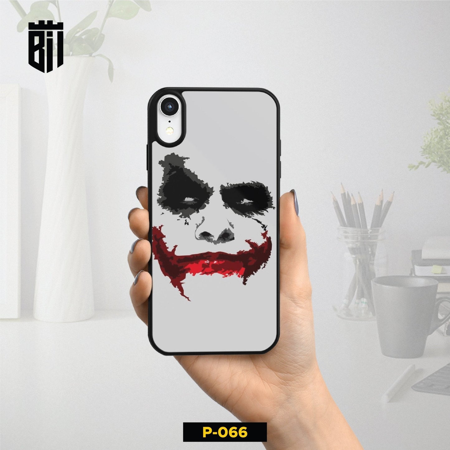 P066 Joker Gloss Plate Mobile Case - BREACHIT