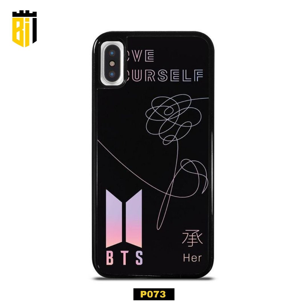 P073 BTS Purple Gloss Plate Mobile Case - BREACHIT