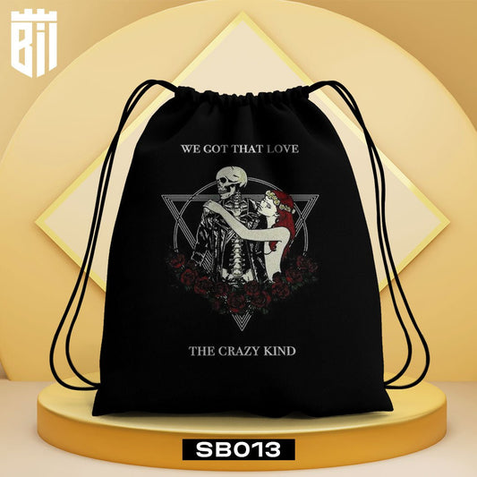 SB013 The Crazy Kind Drawstring Bag - BREACHIT
