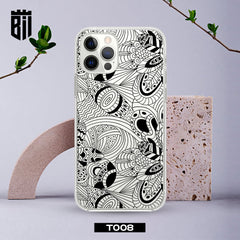 T008 Mandela Art Transparent Design Mobile Case - BREACHIT