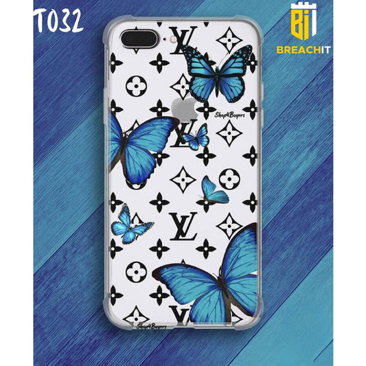 T032 Butterflies Transparent Design Mobile Case - BREACHIT