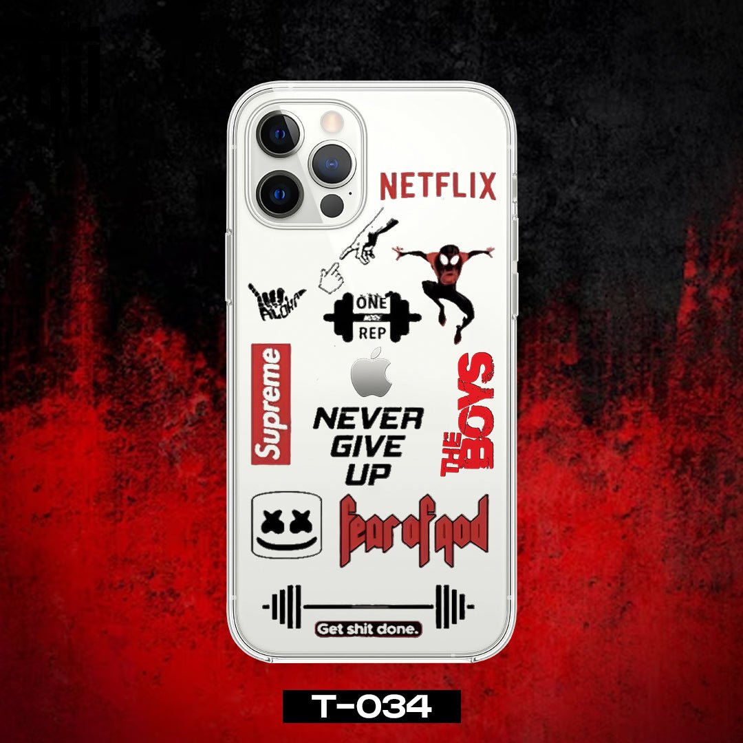 T034 The Boys Stickers Transparent Design Mobile Case - BREACHIT