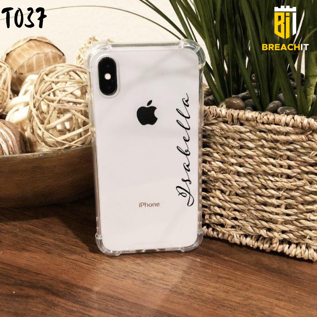 T037 Name Transparent Design Mobile Case - BREACHIT