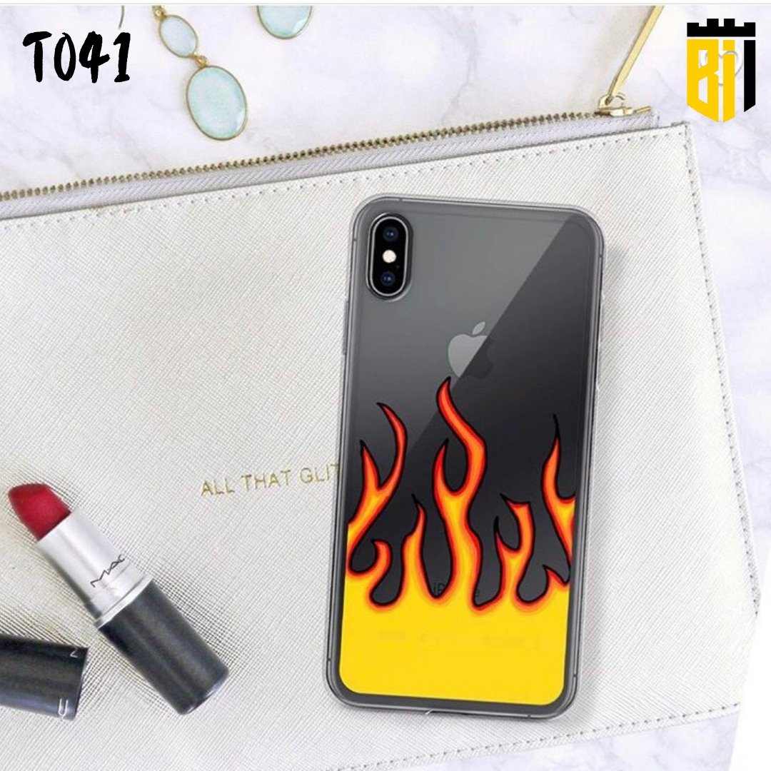 T041 Fire Transparent Design Mobile Case - BREACHIT