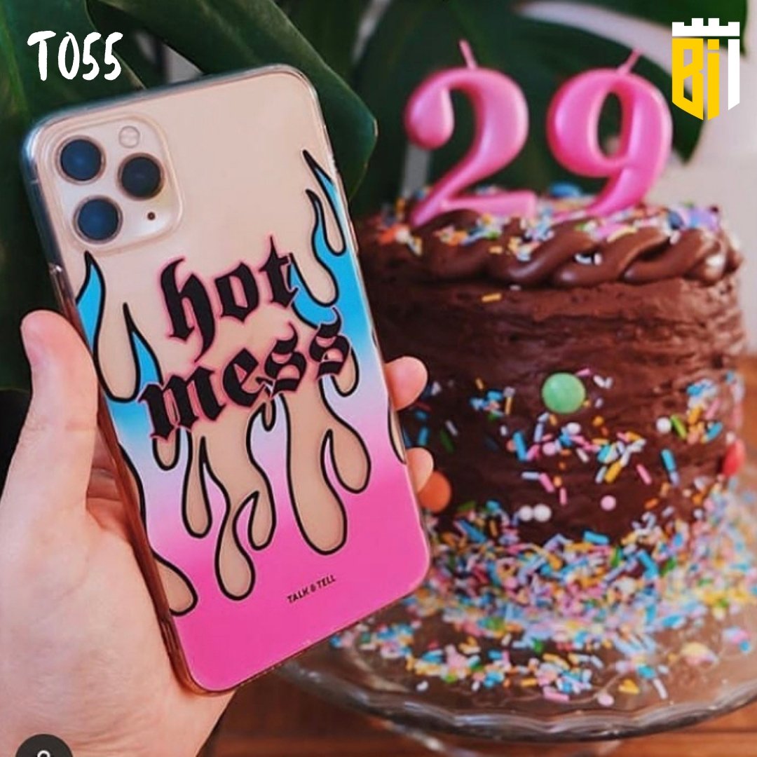 T055 Hot Mess Transparent Design Mobile Case - BREACHIT