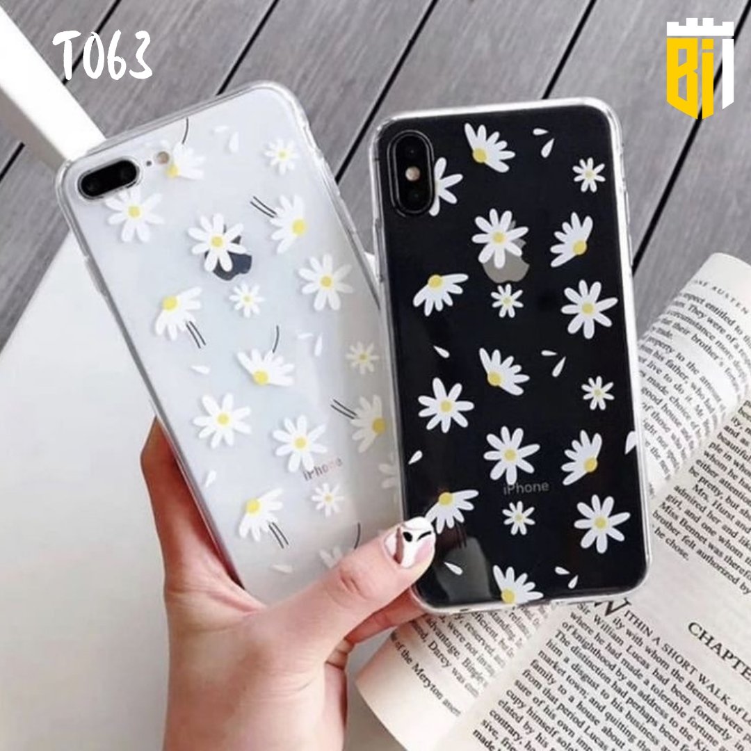 T063 Flowers Transparent Design Mobile Case - BREACHIT