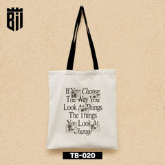 TB020 - Quote Tote Bag - BREACHIT