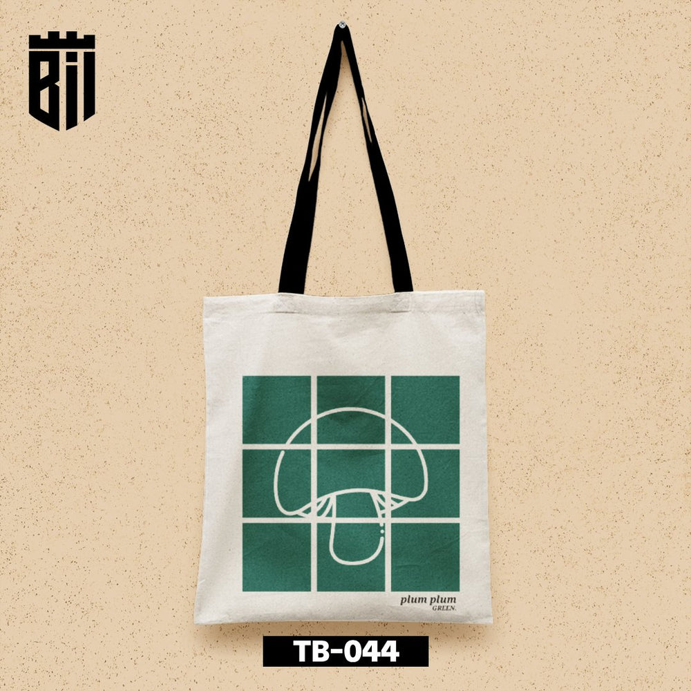 TB044 Plum Green Tote Bag - BREACHIT