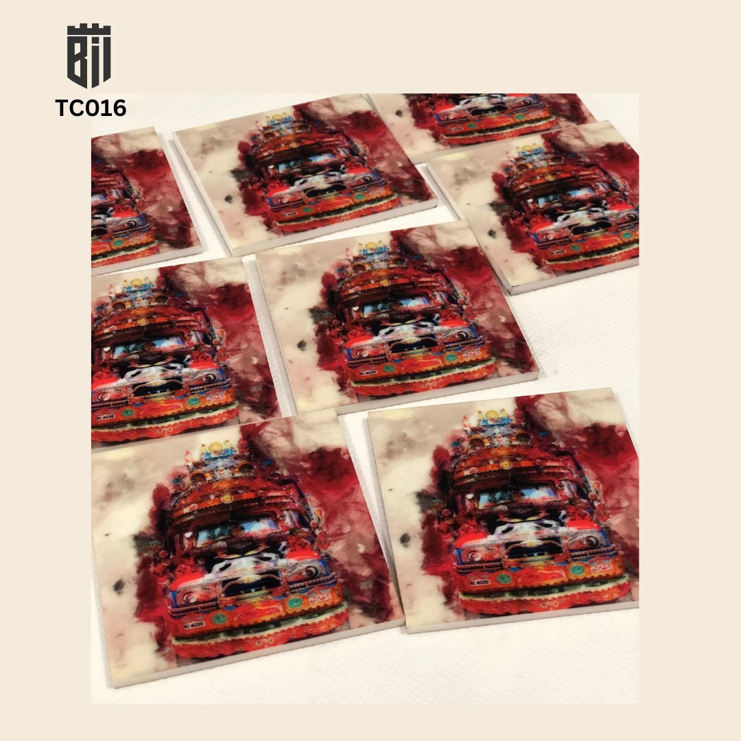 TC016Truckers Tea Coaster BREACHIT
