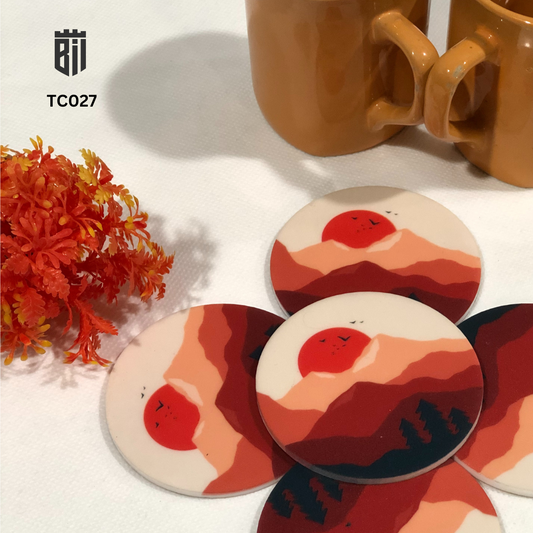 TC027- Mountain Grove Tea Coaster