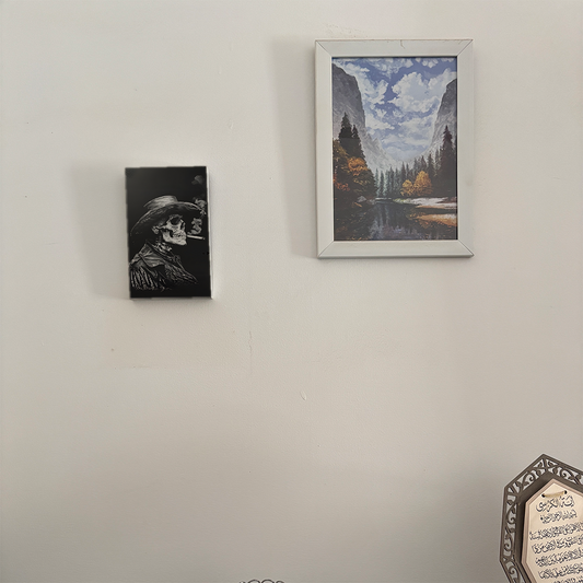 WF028 - Skeleton Ghost Rider Wall Frame