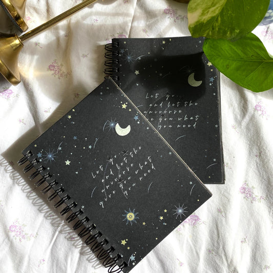 Cosmic Dreams Black Mini Notebook