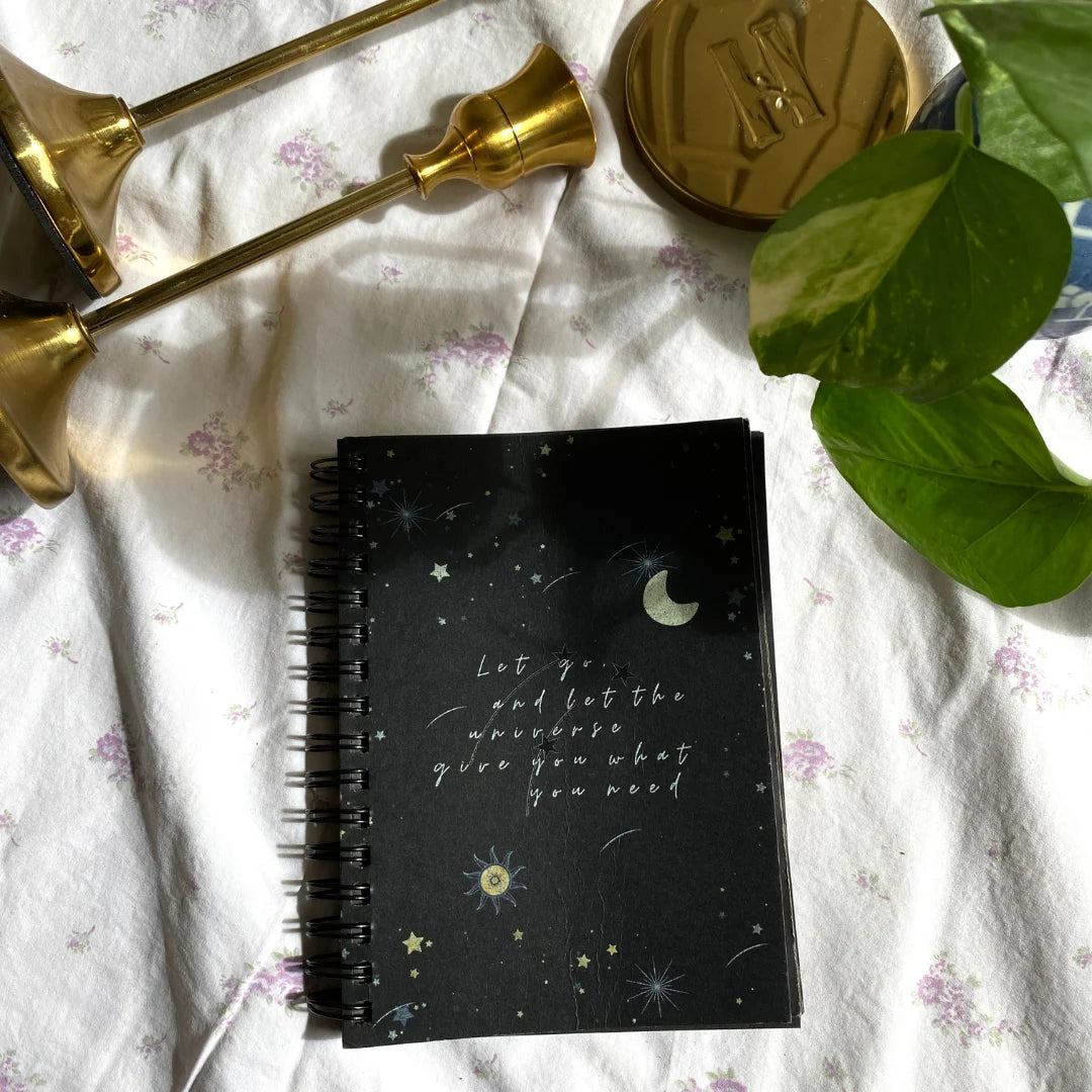 Cosmic Dreams Black Mini Notebook
