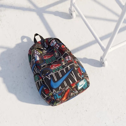 DB009 Just Do It Allover Printed Backpack