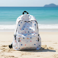 DB093 Flower Pattern Allover Printed Backpack