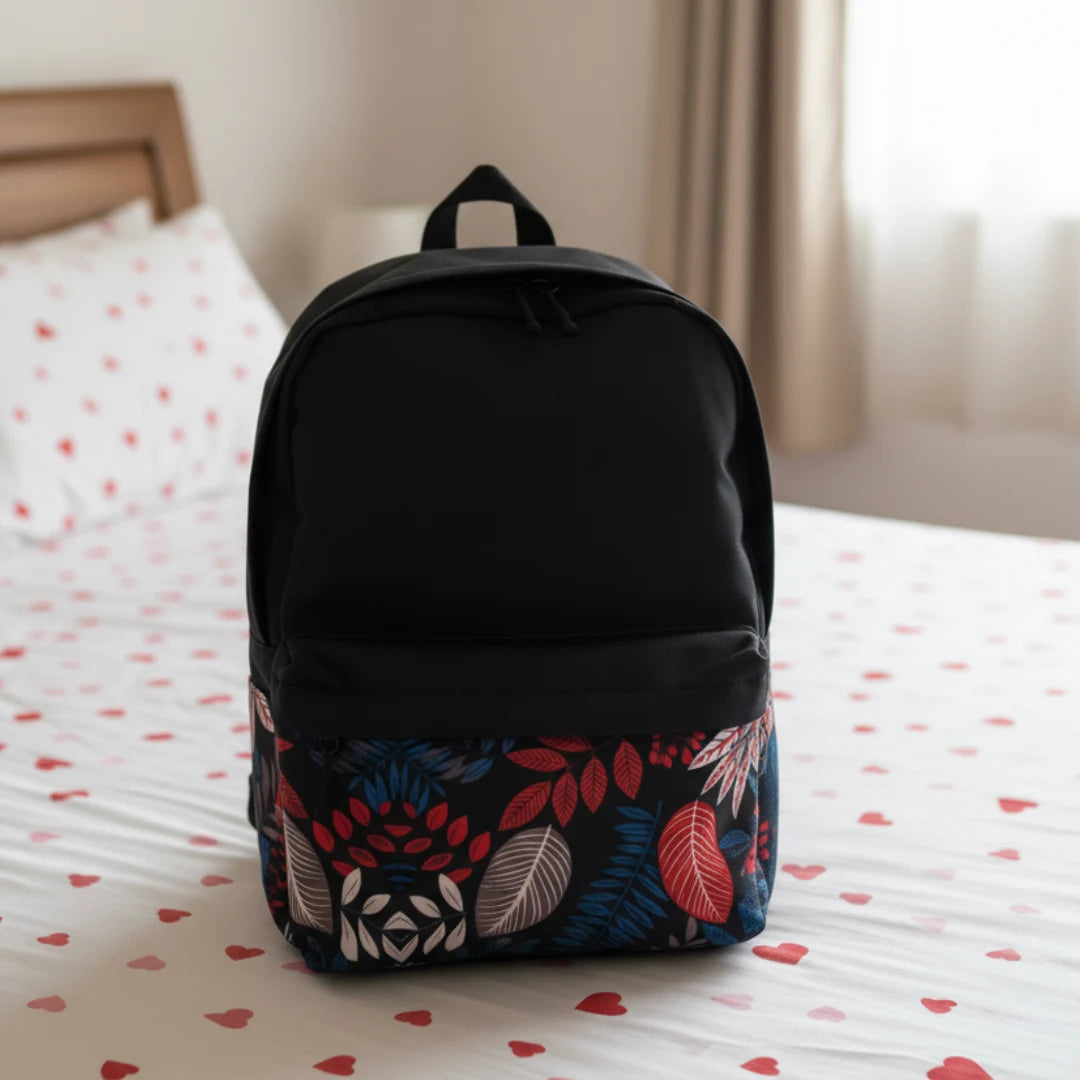 DB113 Tropical Night Allover Printed Backpack