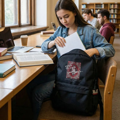 DB139 Urban Voice Allover Printed Backpack