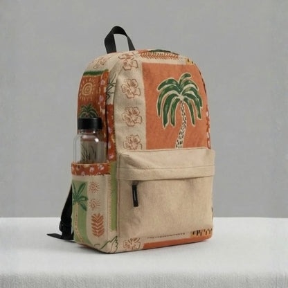 DB151 Tropic Patch Allover Printed Backpack