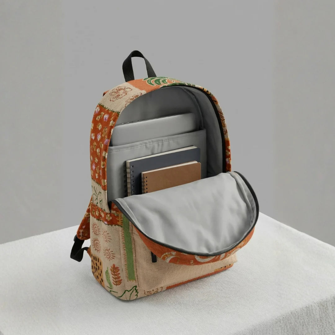 DB151 Tropic Patch Allover Printed Backpack