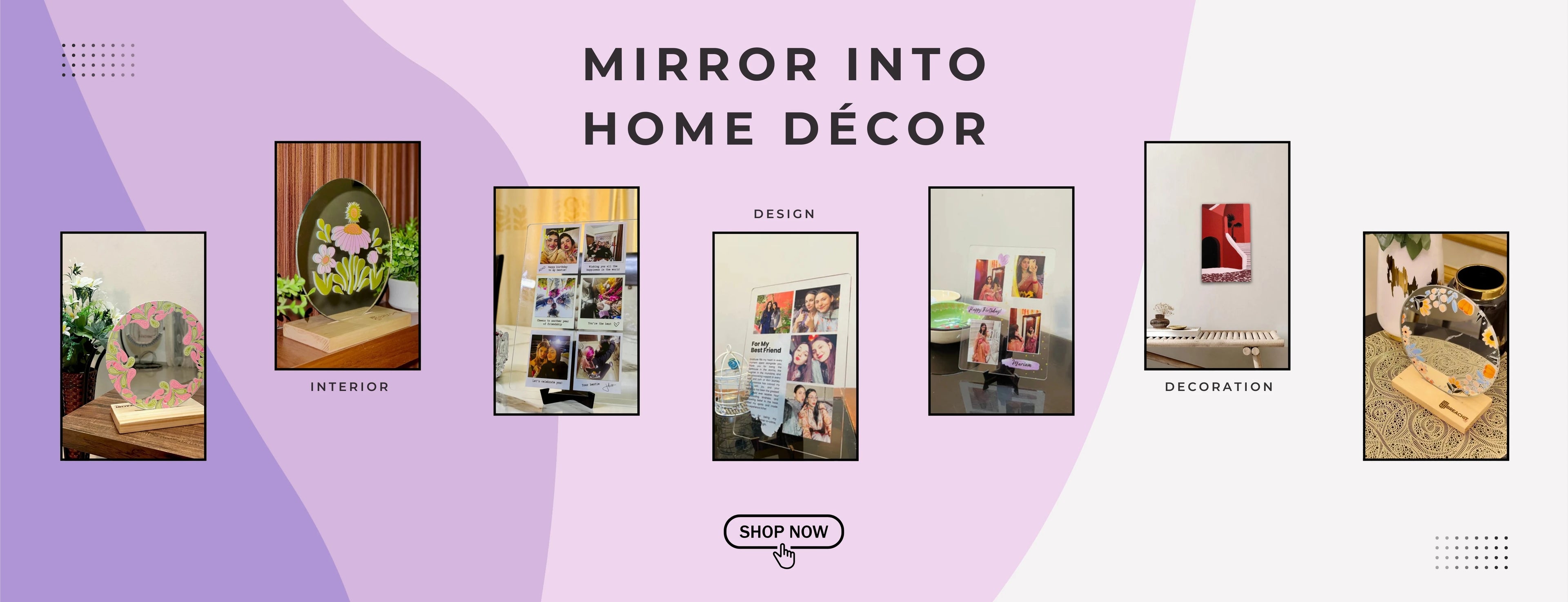 Home decor products of wall frames mirror magic acrylic plaque gifts