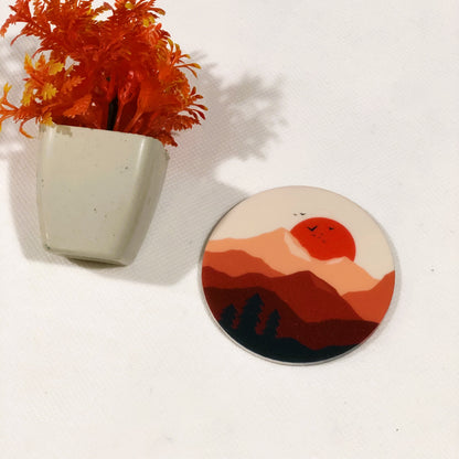 TC027- Mountain Grove Tea Coaster