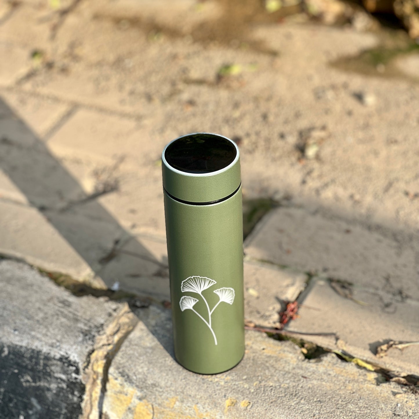 WB042 - Blossom Green Printed Temperature Water Bottle