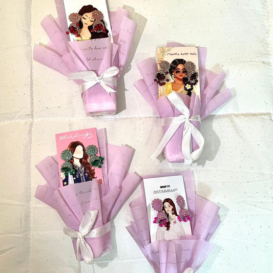 Eid Jhumka Bouquet Card