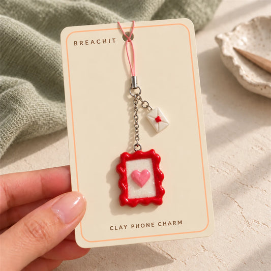 Love Notes - Handmade Clay Phone Charm