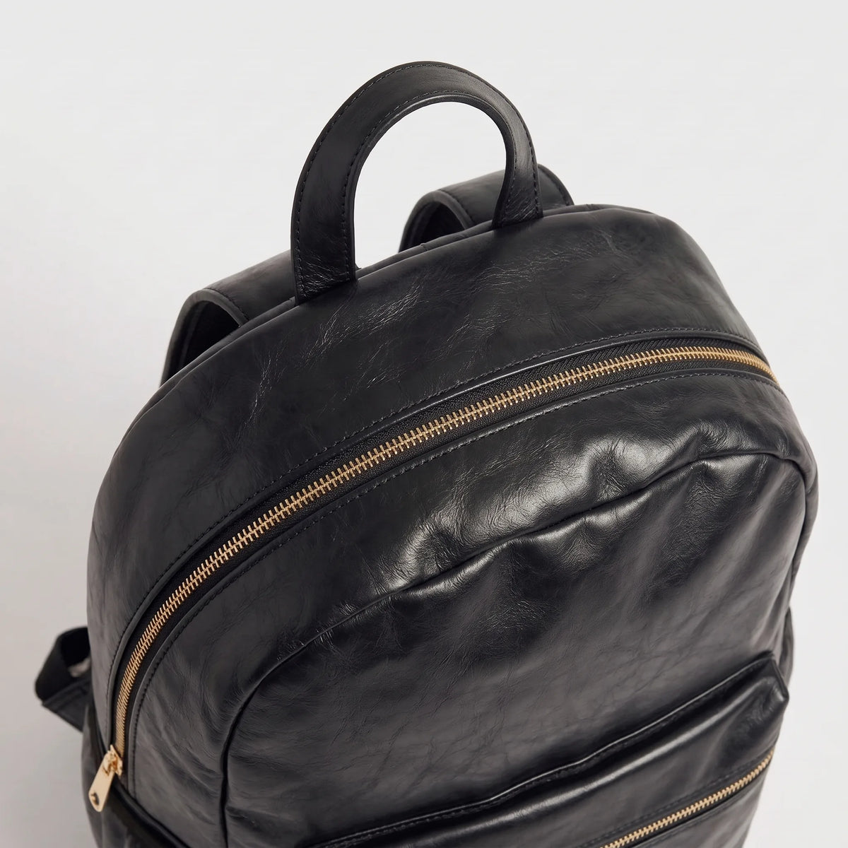The Black Gold Voyager Leatherite Backpack
