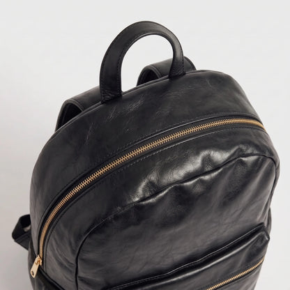 The Black Gold Voyager Leatherite Backpack
