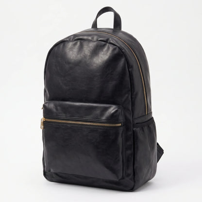 The Black Gold Voyager Leatherite Backpack