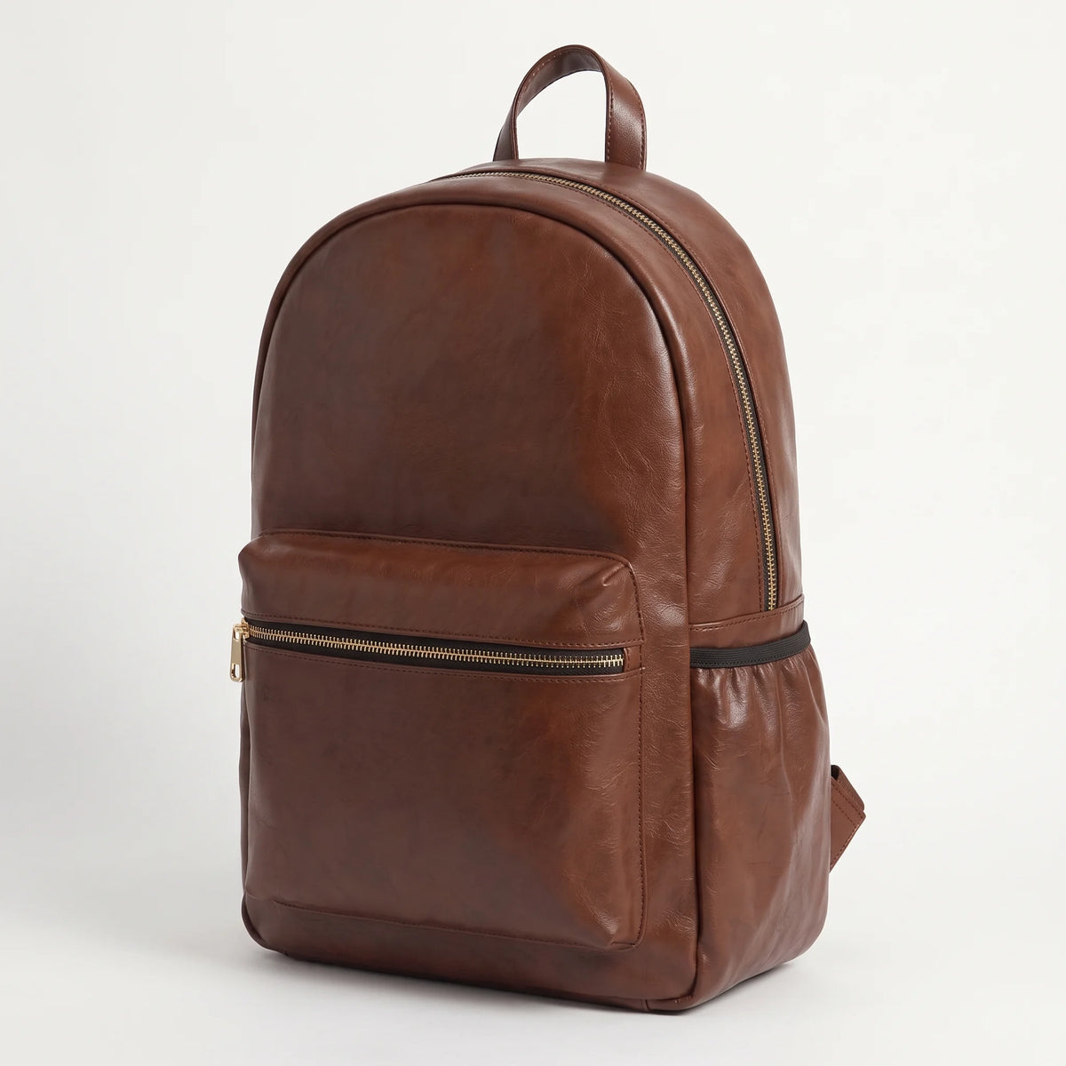 The Brown Voyager Leatherite Backpack
