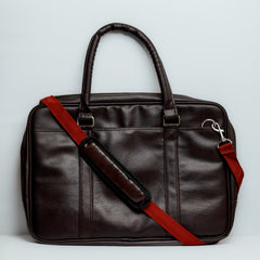 Classic Brown Leatherite Laptop Sleeve Bag