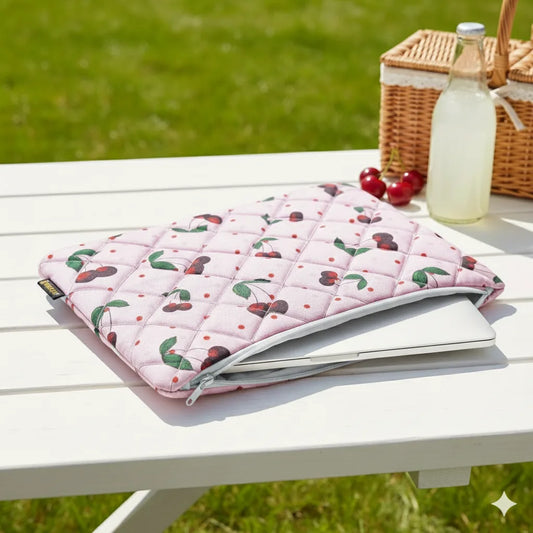 Cherry Pop Quilt Puffer Laptop Sleeve
