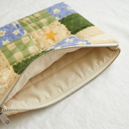 Harvest Meadow Quilt Puffer Laptop Sleeve