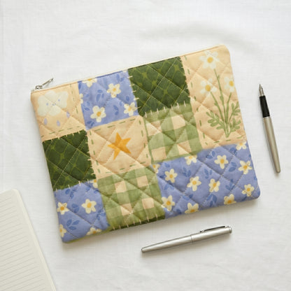 Harvest Meadow Quilt Puffer Laptop Sleeve
