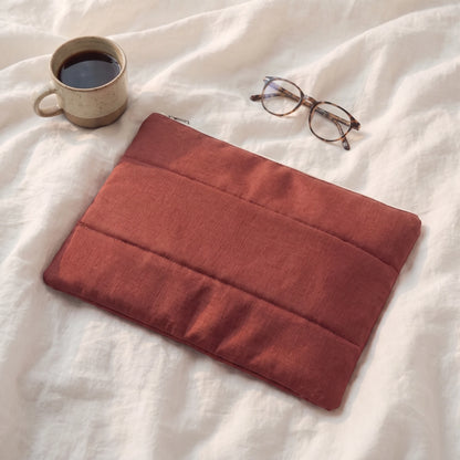 Ember Quilt Puffer Laptop Sleeve