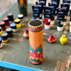 WB039 - Sunburst Printed Temperature Water Bottle