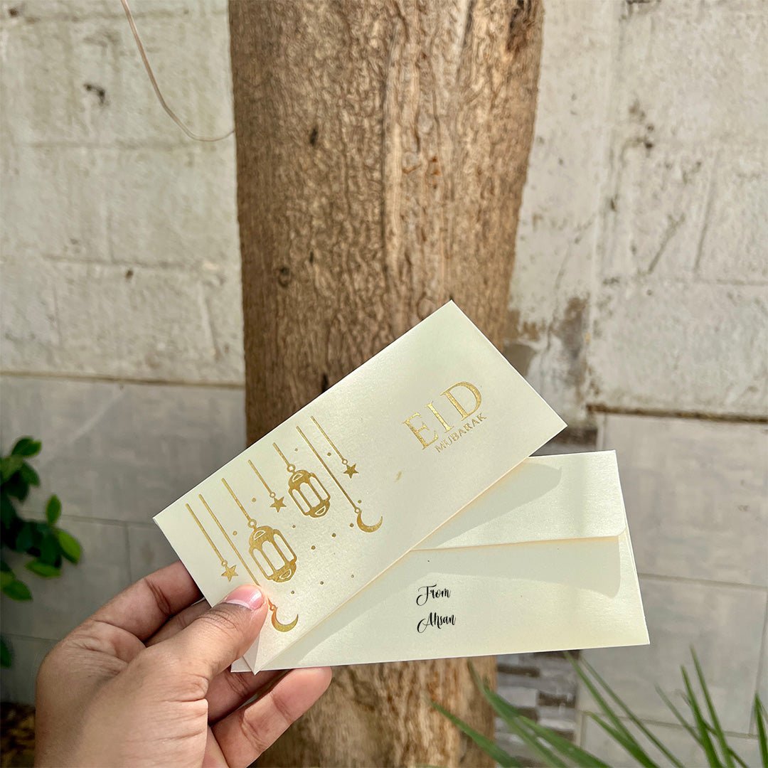 Antique Eid Mubarak | Your Name Envelopes - BREACHIT