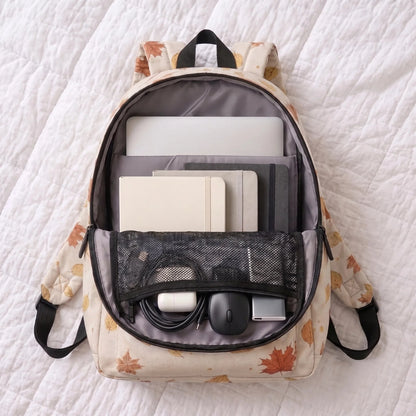 Autumn Breeze Allover Printed Backpack - BREACHIT