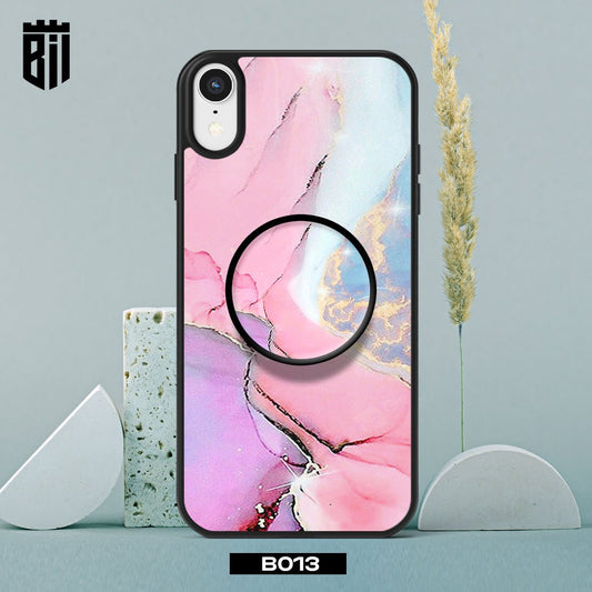 B013 Colorful Marble Mobile Case with Popsocket - BREACHIT