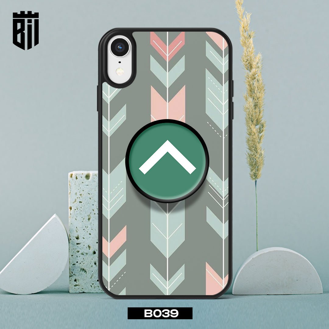 B039 Fletching Arrows Mobile Case with Popsocket - BREACHIT