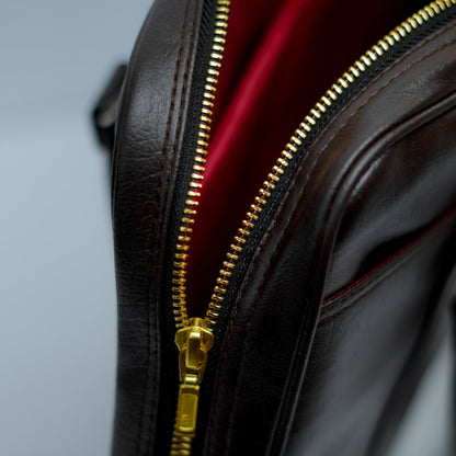 Classic Black Leatherite Laptop Sleeve Bag - BREACHIT