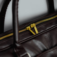 Classic Brown Leatherite Laptop Sleeve Bag - BREACHIT