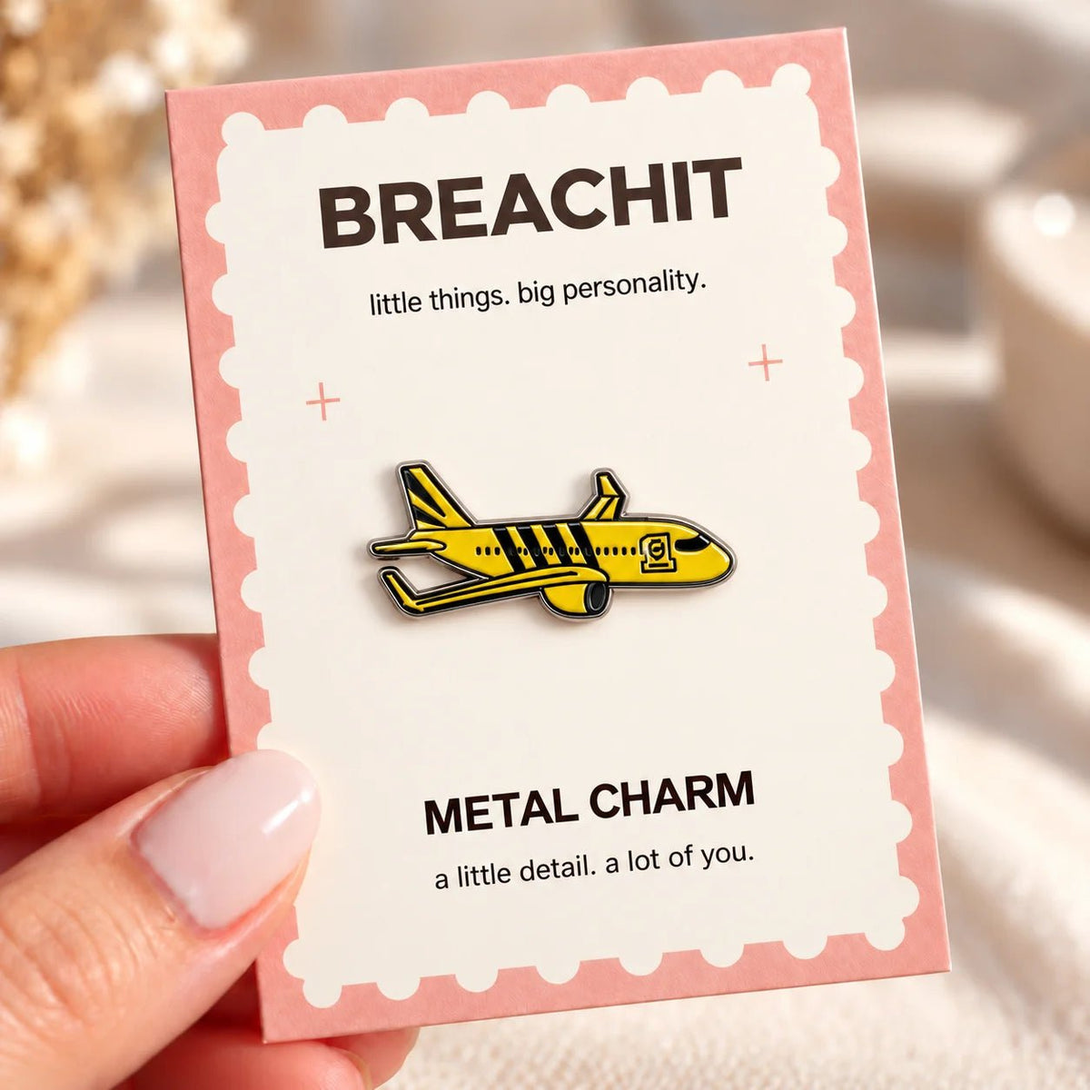 Cleared for Takeoff - Adhesive Metal Charm - BREACHIT