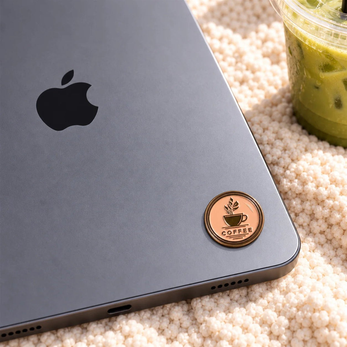 Coffee - Adhesive Metal Charm - BREACHIT