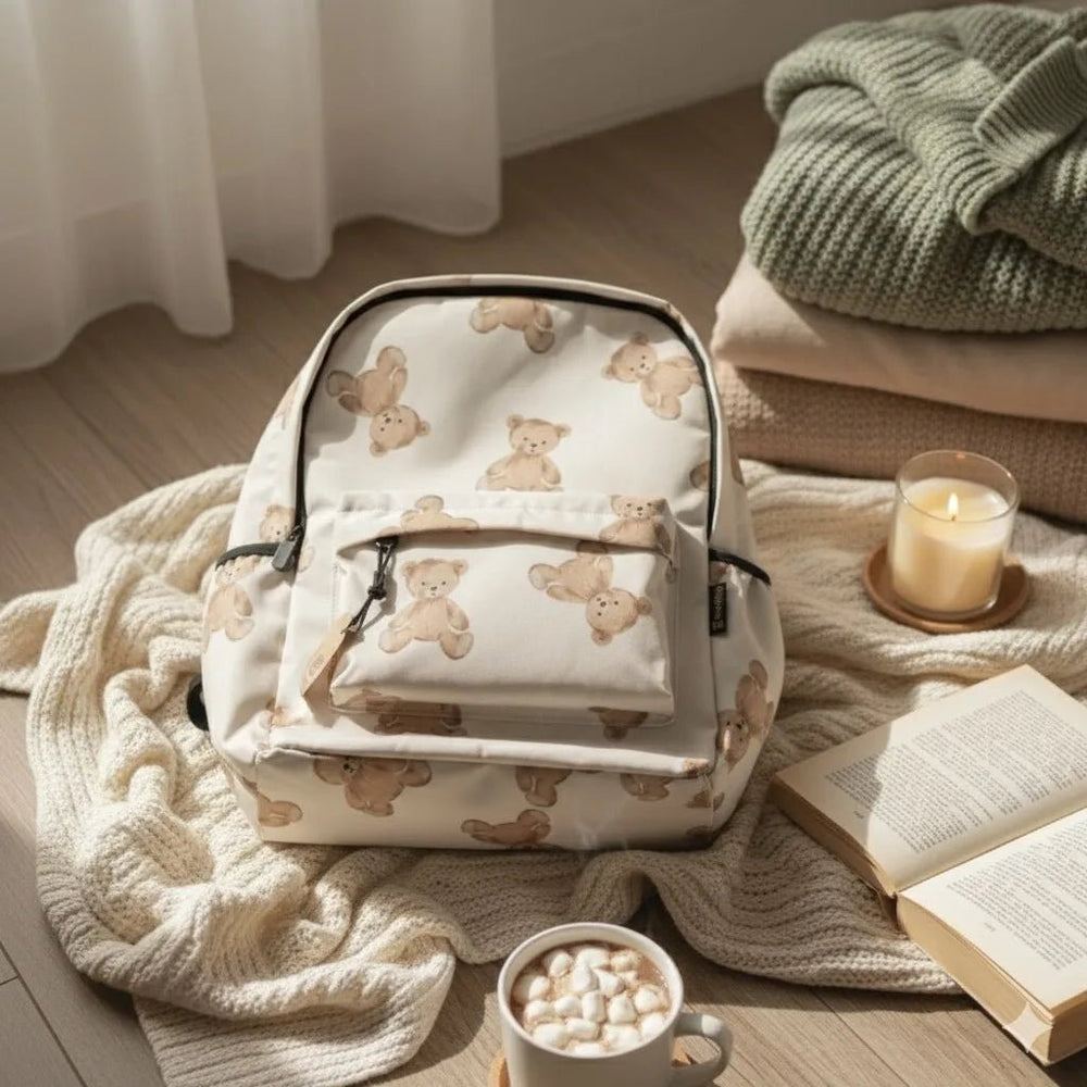 Cozy Cub Allover Printed Backpack - BREACHIT