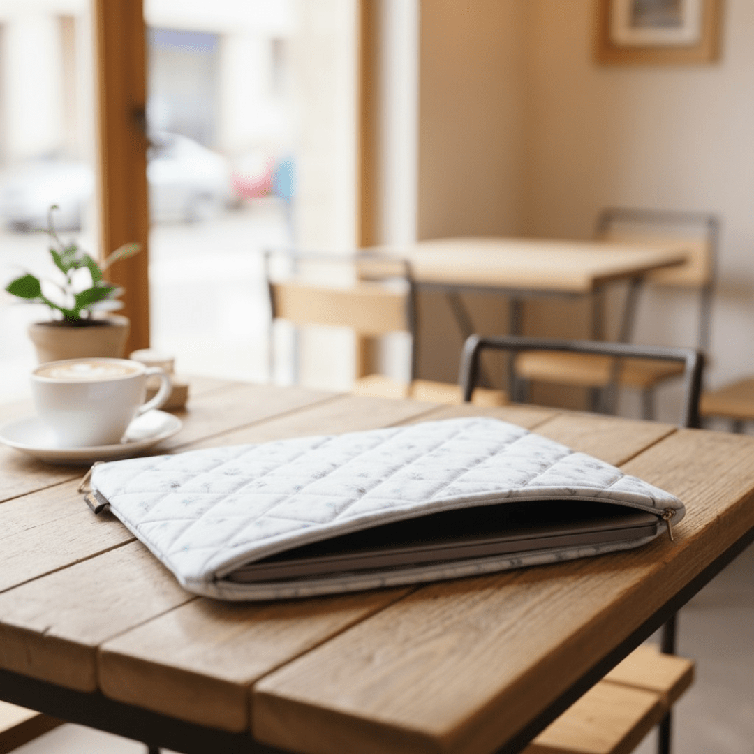 Daisy Puff Quilt Puffer Laptop Sleeve - BREACHIT